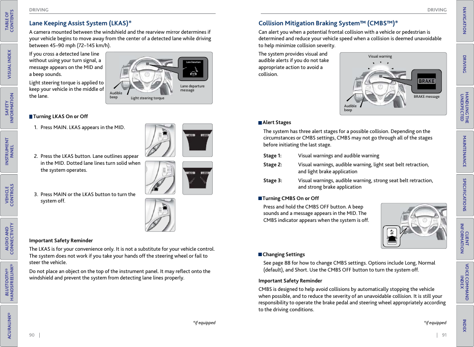 P. 90, P. 91 | Acura 2015 TLX - Owner's Guide (With Software Update) Ver. ST03 User Manual | Page 49 / 75