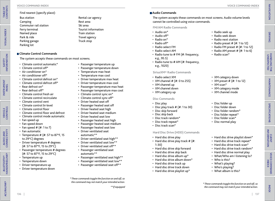 Acura 2015 TLX - Owner's Guide (With Software Update) Ver. ST03 User Manual | Page 72 / 75