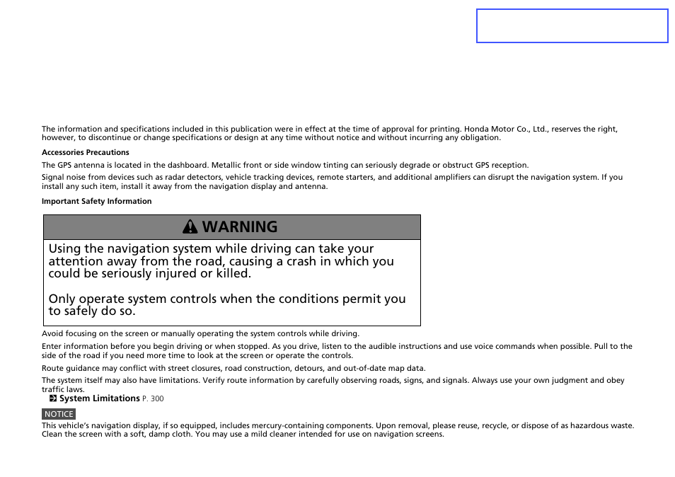 Acura 2015 TLX - Navigation Manual (Without Software Update) Ver. ST02 User Manual | 329 pages