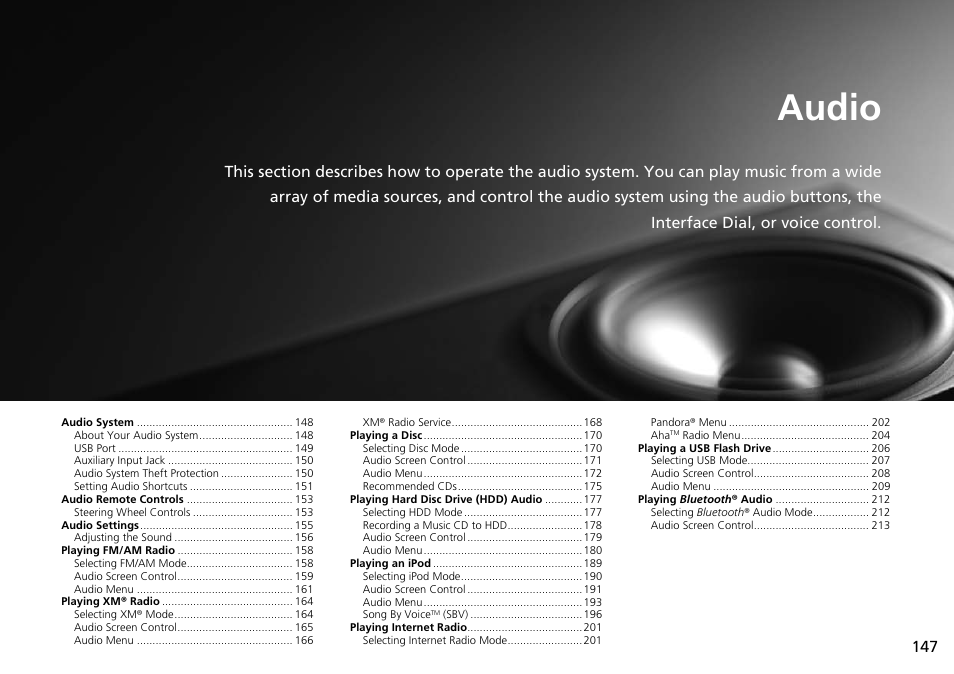 Audio, Audio p. 147 | Acura 2015 TLX - Navigation Manual (Without Software Update) Ver. ST02 User Manual | Page 148 / 329