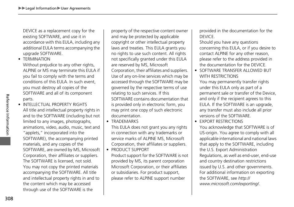 Acura 2015 TLX - Navigation Manual (Without Software Update) Ver. ST02 User Manual | Page 309 / 329