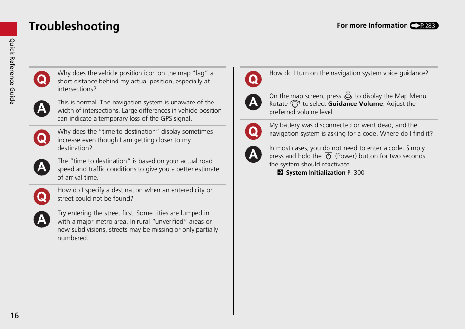 Troubleshooting | Acura 2015 TLX - Navigation Manual (With Software Update) Ver. ST03 User Manual | Page 17 / 333