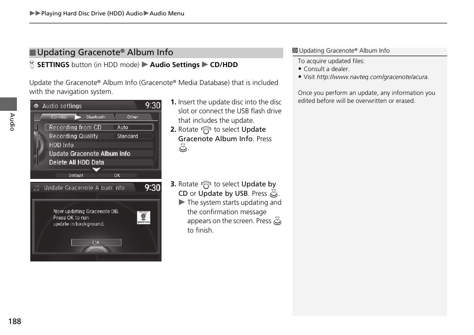 Acura 2015 TLX - Navigation Manual (With Software Update) Ver. ST03 User Manual | Page 189 / 333