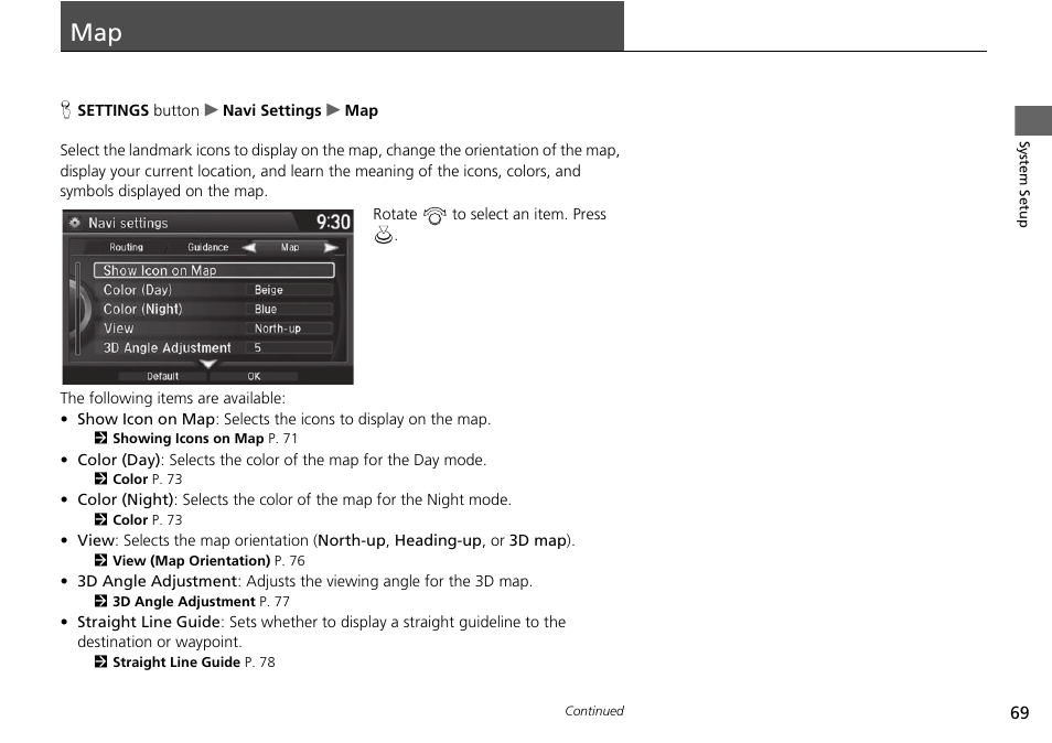 Map 69 | Acura 2015 TLX - Navigation Manual (With Software Update) Ver. ST03 User Manual | Page 70 / 333