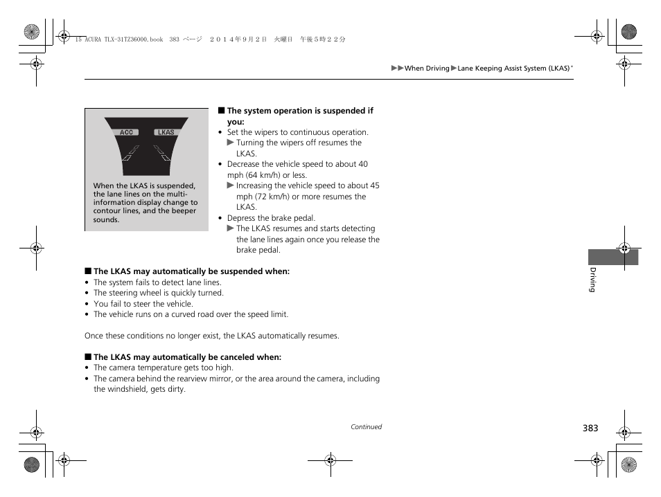 Acura 2015 TLX - Owner's Manual (Revised 12/13/2014) User Manual | Page 384 / 545