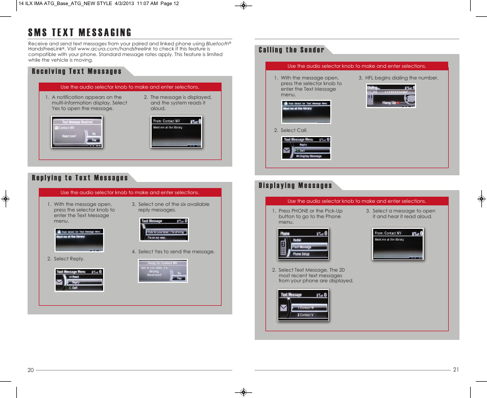 Acura 2014 ILX Hybrid - Advanced Technology Guide (Base) User Manual | Page 12 / 15