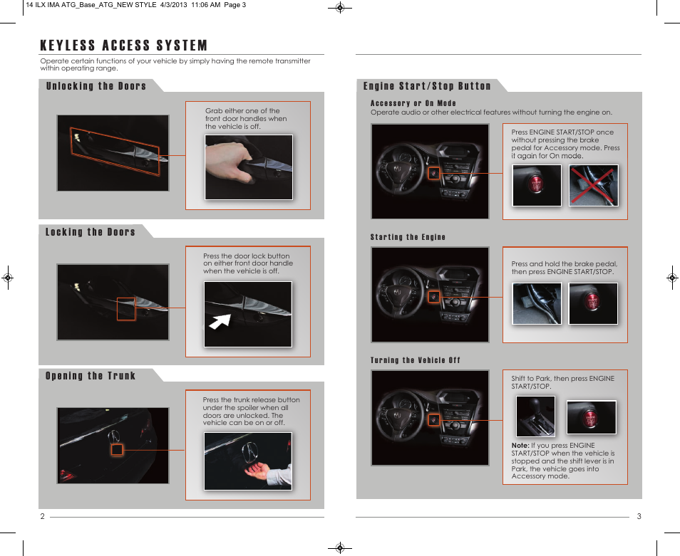 Acura 2014 ILX Hybrid - Advanced Technology Guide (Base) User Manual | Page 3 / 15