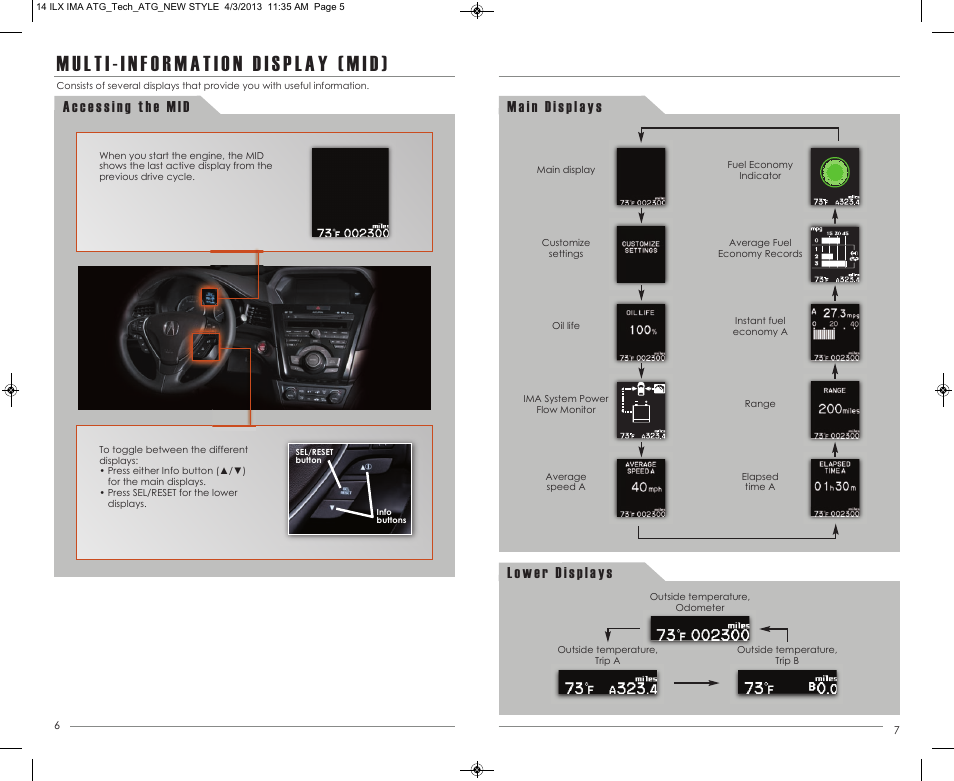 P. 6 | Acura 2014 ILX Hybrid - Advanced Technology Guide (Tech) User Manual | Page 5 / 20