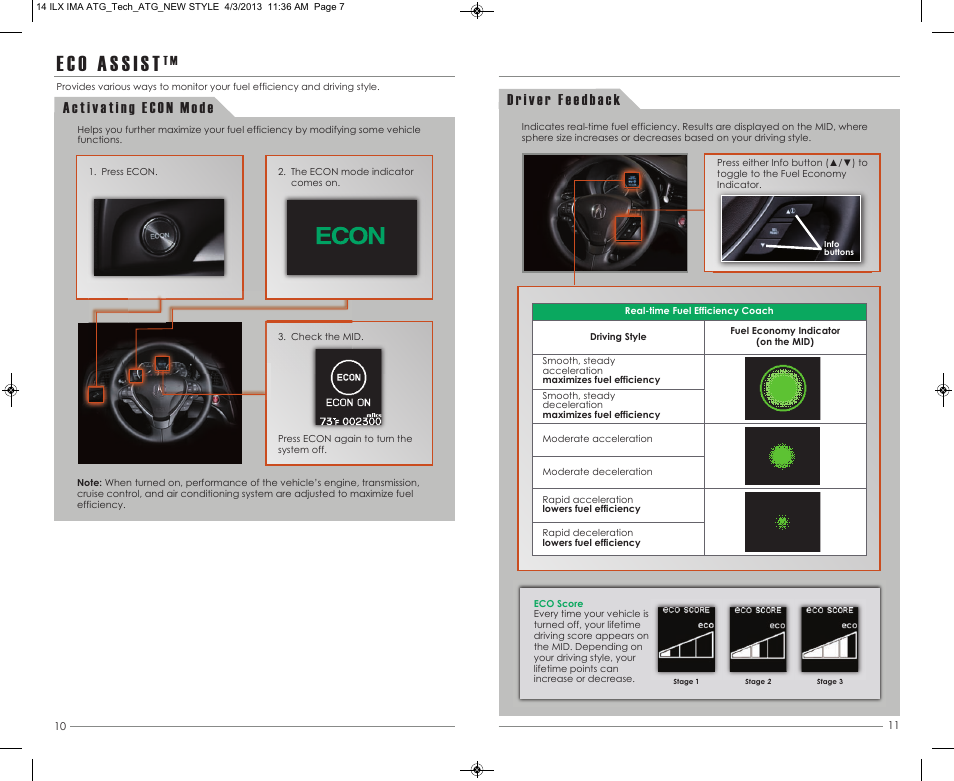 P. 10 | Acura 2014 ILX Hybrid - Advanced Technology Guide (Tech) User Manual | Page 7 / 20