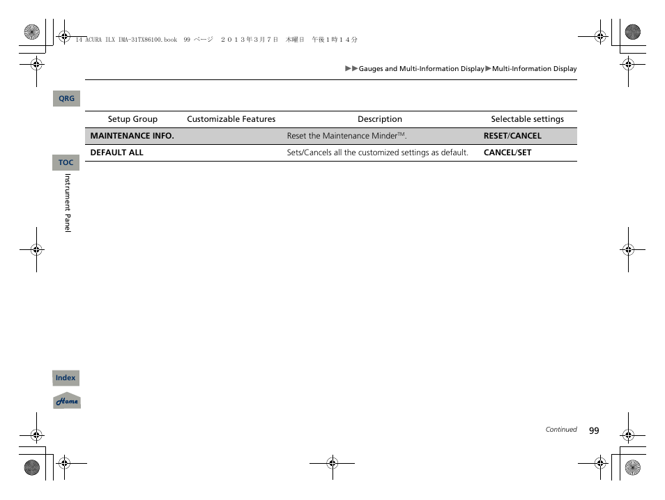 Acura 2014 ILX Hybrid - Owner's Manual User Manual | Page 100 / 365