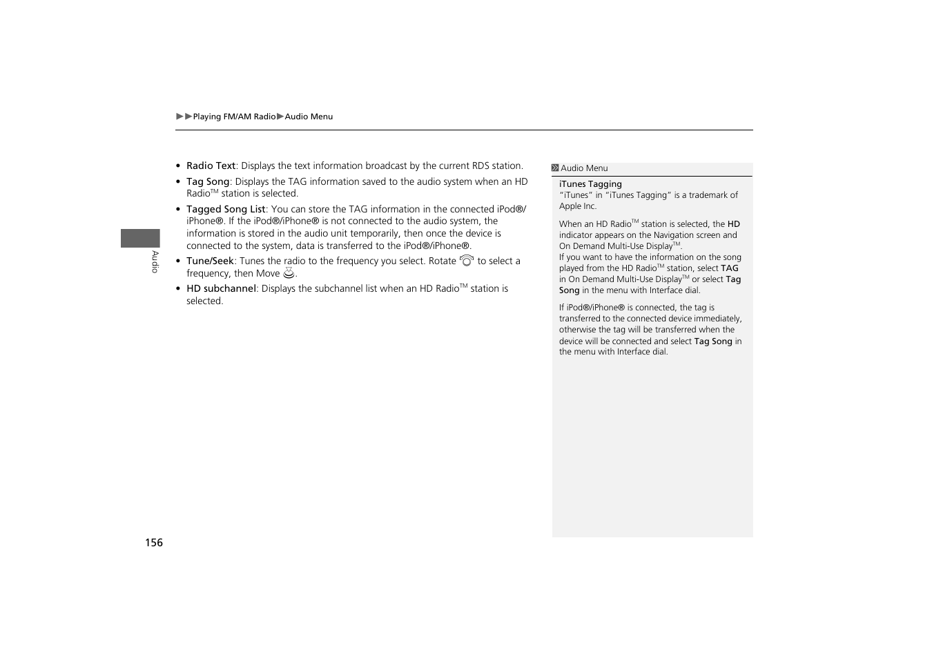 Acura 2014 MDX - Navigation Manual User Manual | Page 157 / 343