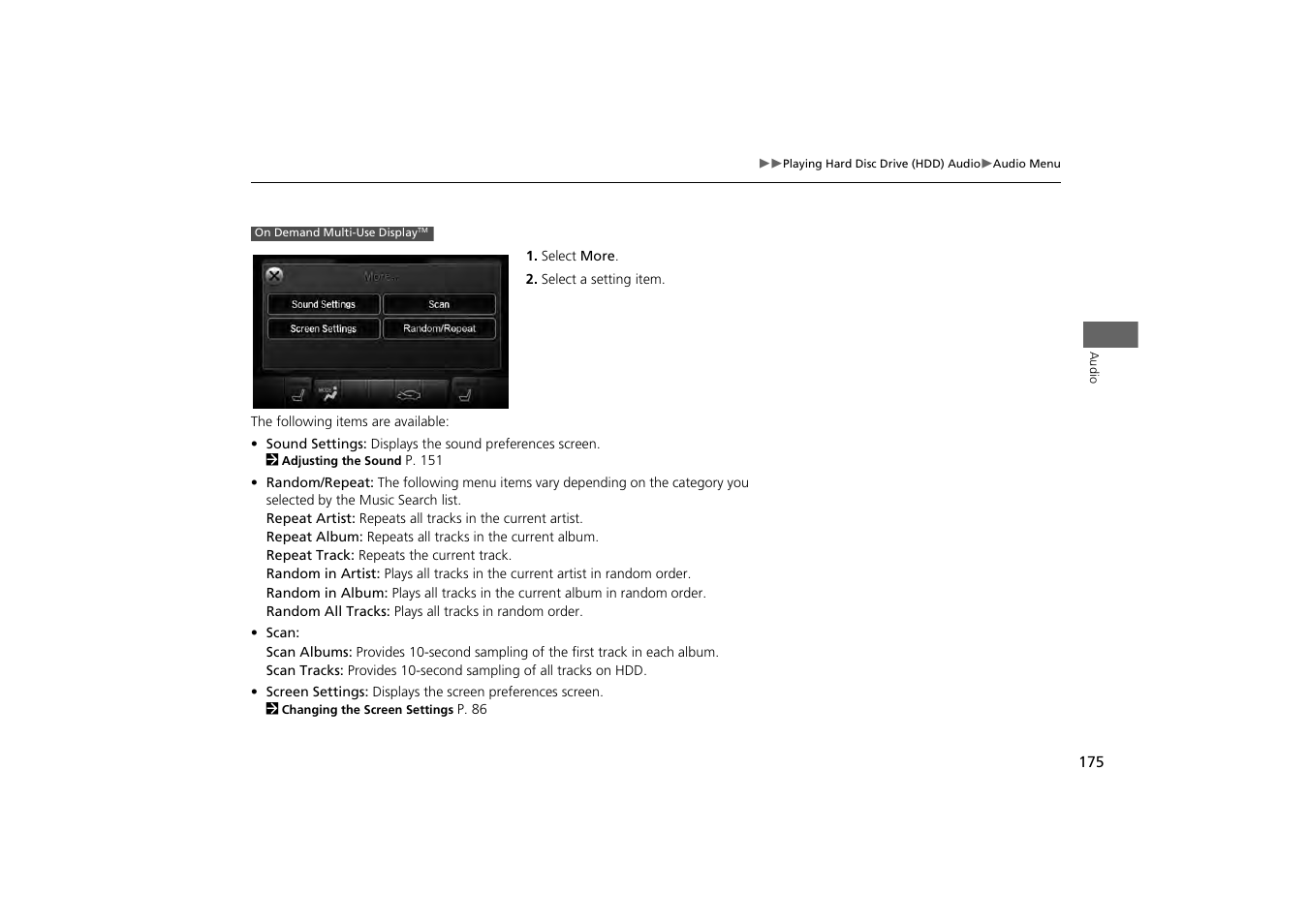 Acura 2014 MDX - Navigation Manual User Manual | Page 176 / 343