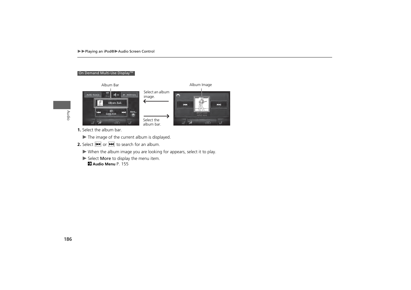 Acura 2014 MDX - Navigation Manual User Manual | Page 187 / 343