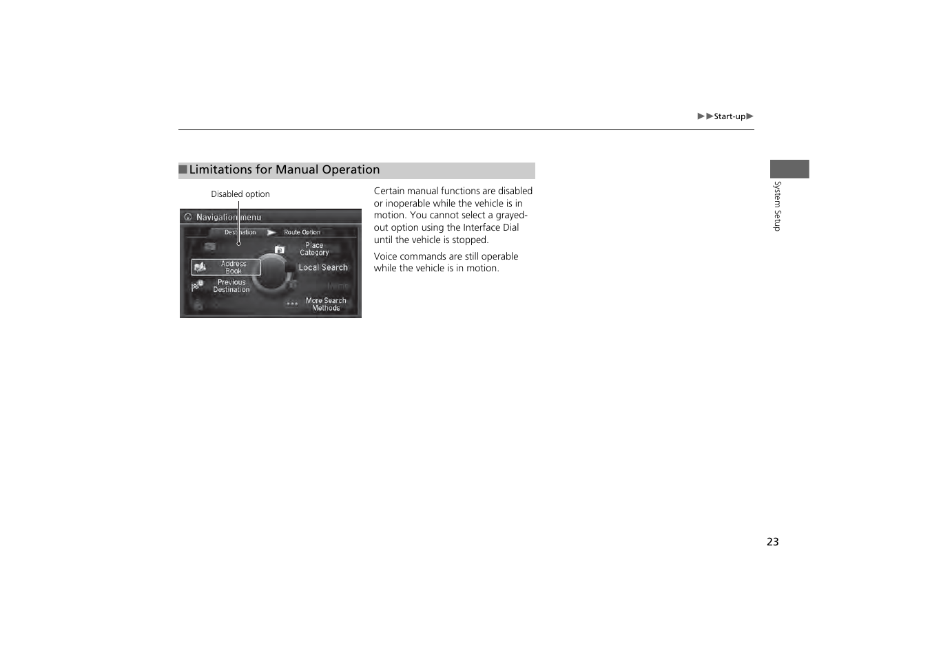 Acura 2014 MDX - Navigation Manual User Manual | Page 24 / 343