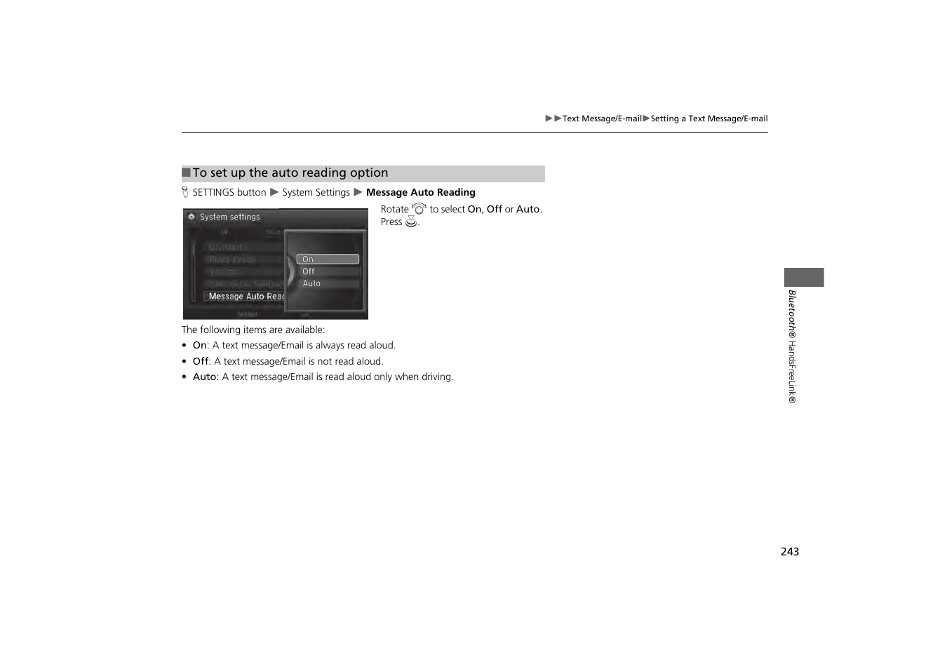 Acura 2014 MDX - Navigation Manual User Manual | Page 244 / 343