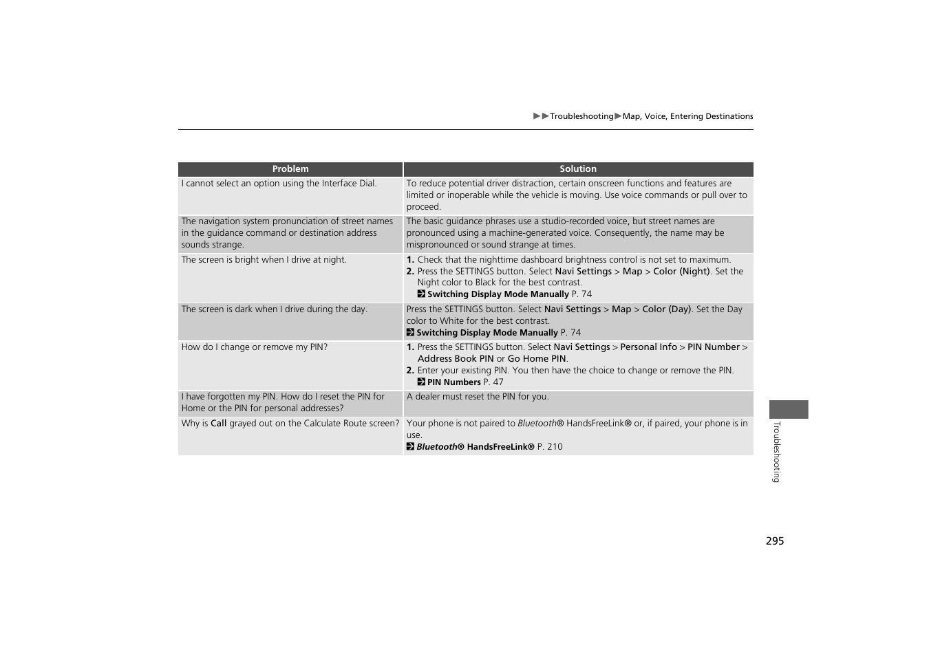 Acura 2014 MDX - Navigation Manual User Manual | Page 296 / 343