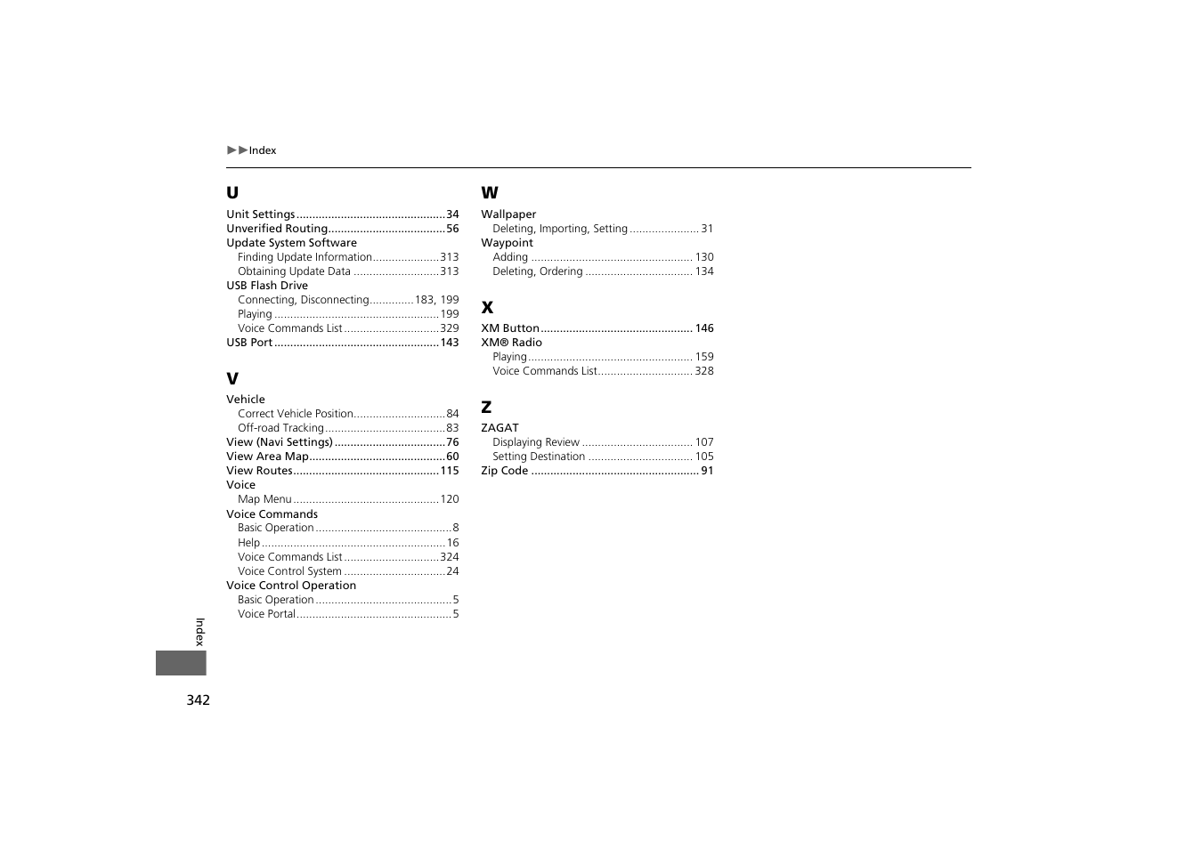 Acura 2014 MDX - Navigation Manual User Manual | Page 343 / 343