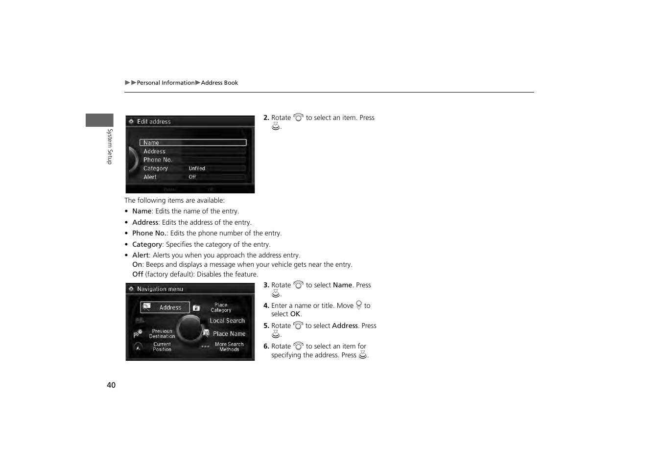 Acura 2014 MDX - Navigation Manual User Manual | Page 41 / 343