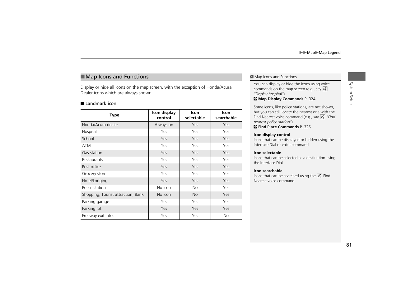 Acura 2014 MDX - Navigation Manual User Manual | Page 82 / 343