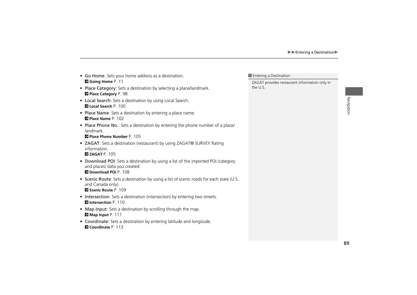 Acura 2014 MDX - Navigation Manual User Manual | Page 90 / 343