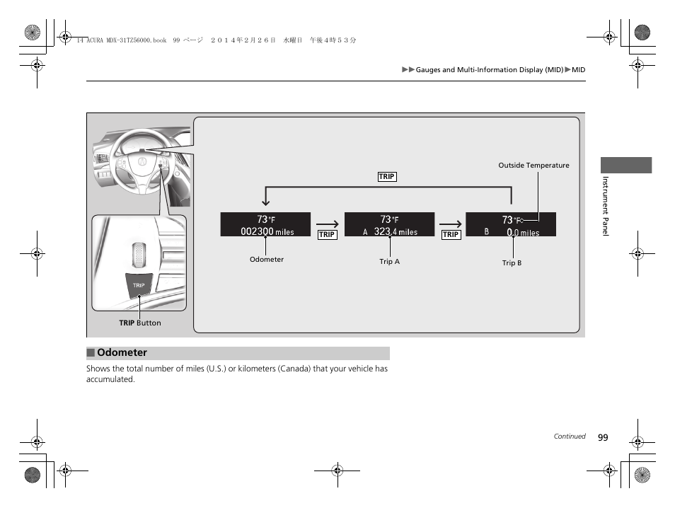 Acura 2014 MDX - Owner's Manual User Manual | Page 100 / 501