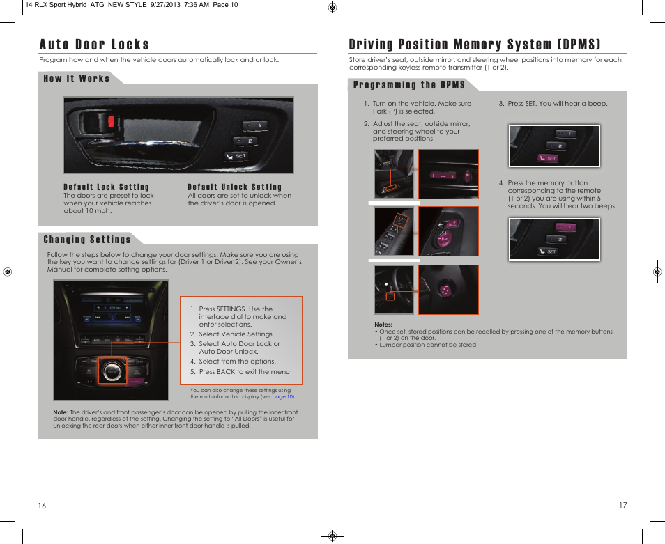 Acura 2014 RLX Hybrid - Advanced Technology Guide User Manual | Page 10 / 29