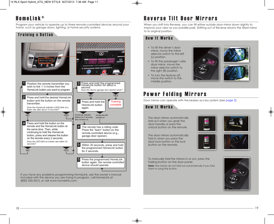 Acura 2014 RLX Hybrid - Advanced Technology Guide User Manual | Page 11 / 29