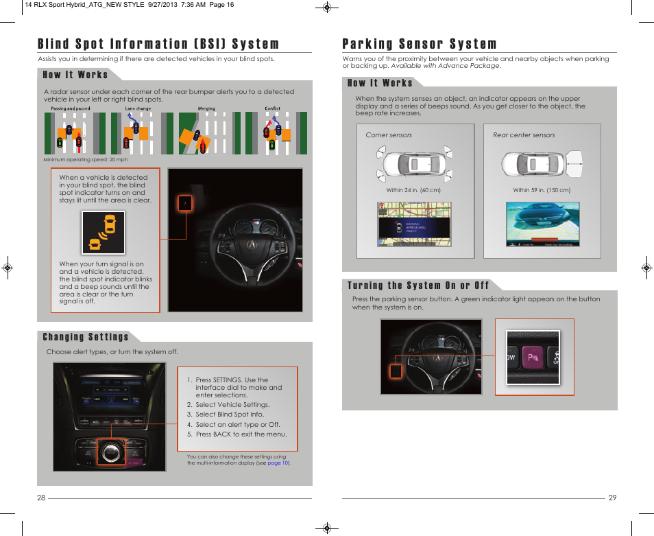 Acura 2014 RLX Hybrid - Advanced Technology Guide User Manual | Page 16 / 29