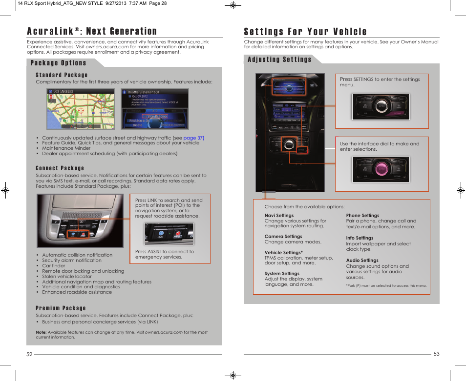 Acura 2014 RLX Hybrid - Advanced Technology Guide User Manual | Page 28 / 29