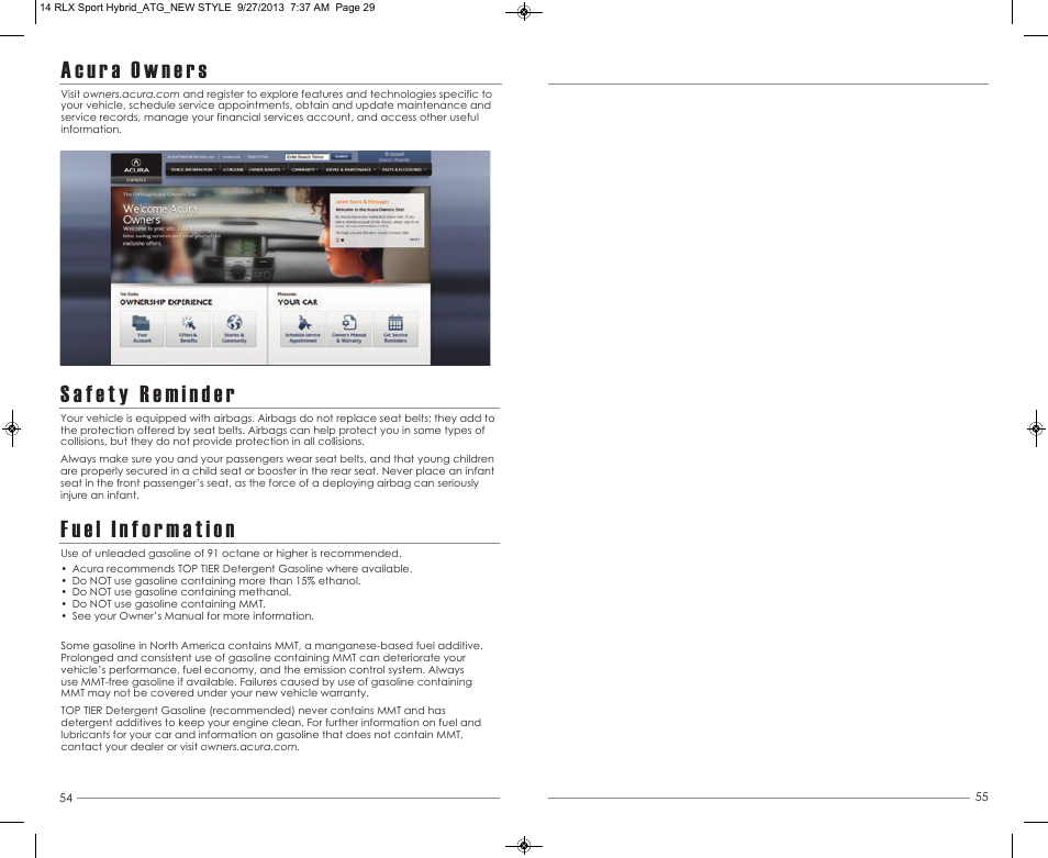 Acura 2014 RLX Hybrid - Advanced Technology Guide User Manual | Page 29 / 29