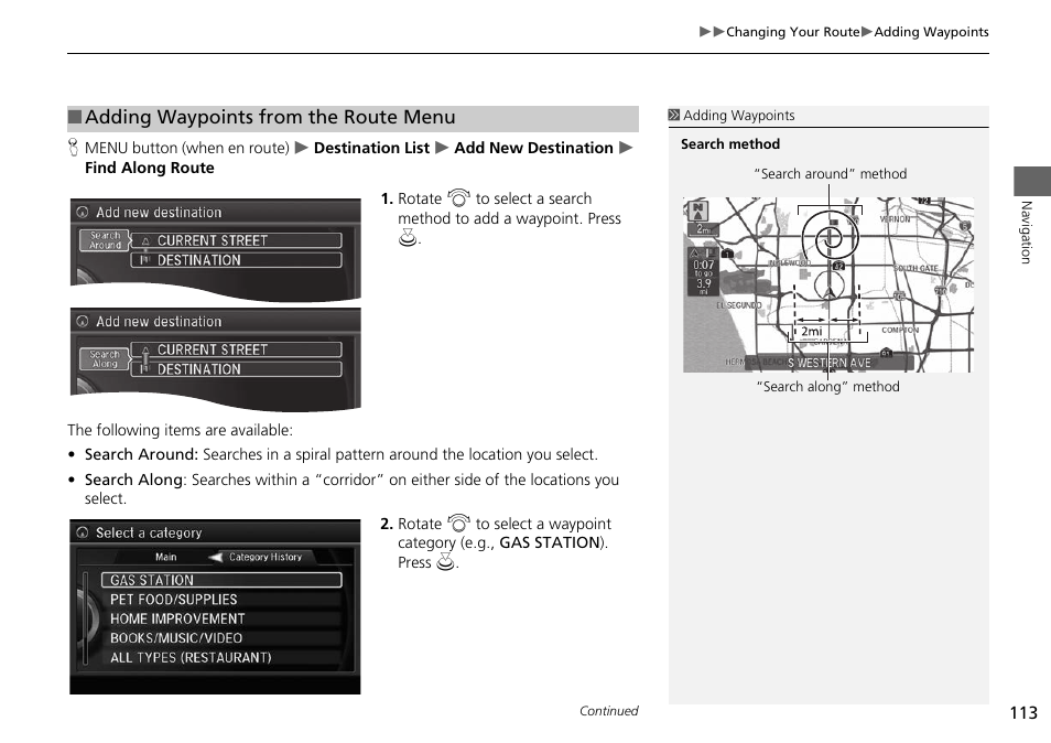 Acura 2014 RLX Hybrid - Navigation Manual User Manual | Page 114 / 156