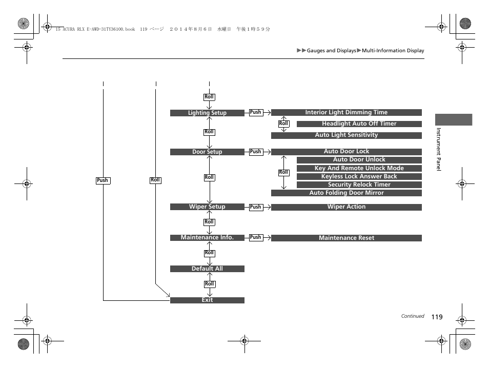 Acura 2014 RLX Hybrid - Owner's Manual User Manual | Page 120 / 565