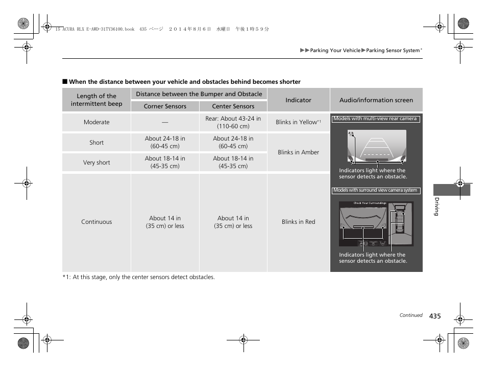 Acura 2014 RLX Hybrid - Owner's Manual User Manual | Page 436 / 565