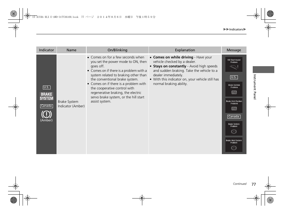 Acura 2014 RLX Hybrid - Owner's Manual User Manual | Page 78 / 565