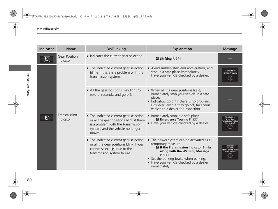 Acura 2014 RLX Hybrid - Owner's Manual User Manual | Page 81 / 565