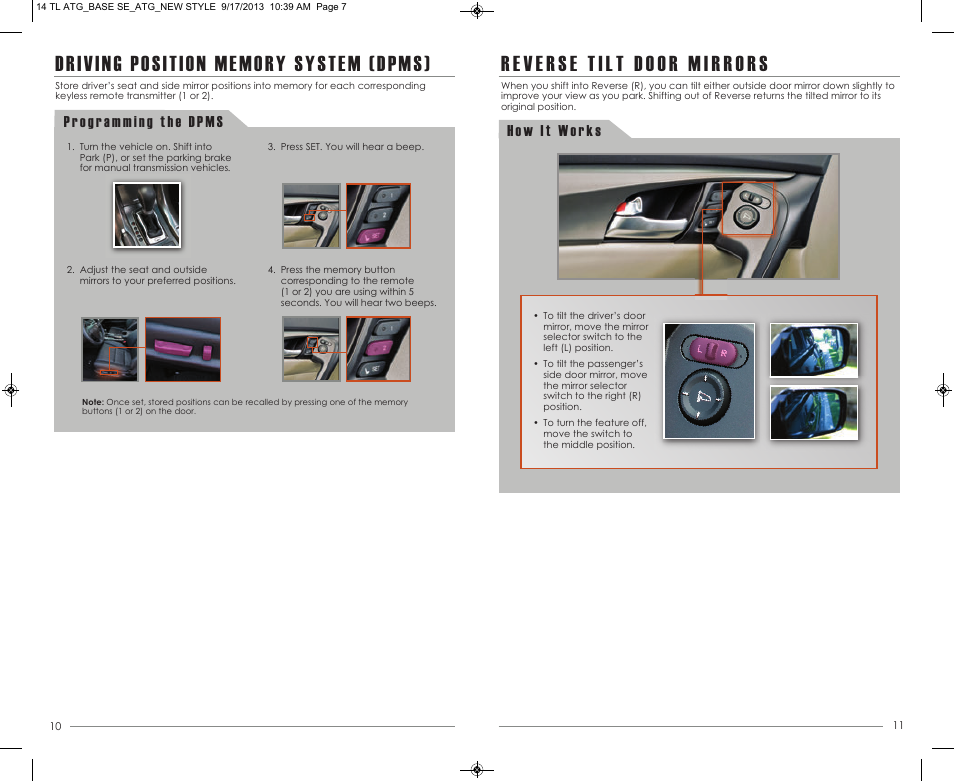 Acura 2014 TL - Technology Reference Guide (Base) User Manual | Page 7 / 10