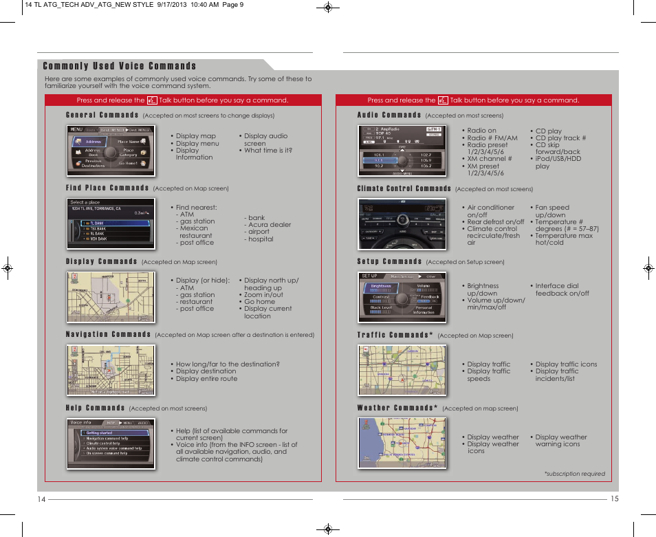 Acura 2014 TL - Technology Reference Guide (Tech) User Manual | Page 9 / 17