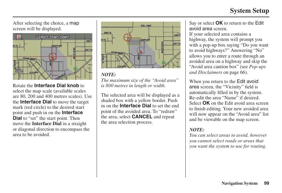 System setup | Acura 2014 TL - Navigation Manual User Manual | Page 100 / 160