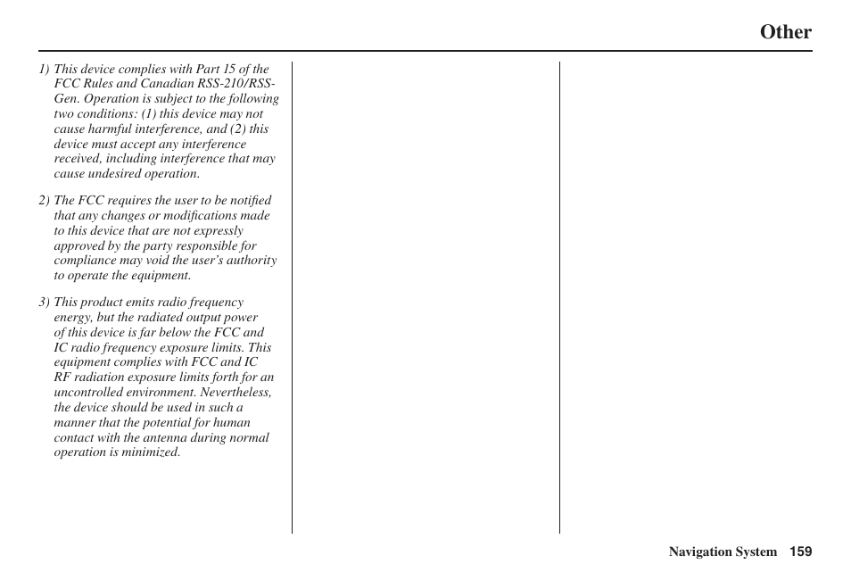 Other | Acura 2014 TL - Navigation Manual User Manual | Page 160 / 160