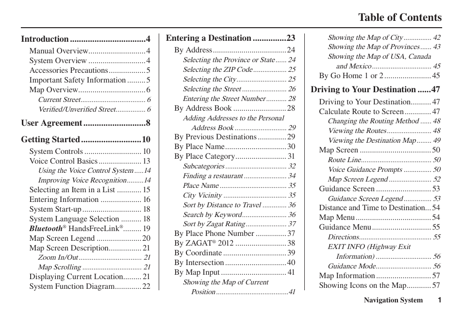 Acura 2014 TL - Navigation Manual User Manual | Page 2 / 160