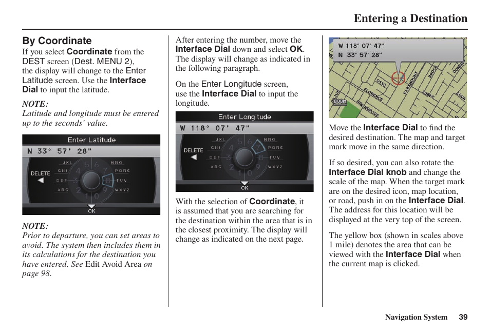 Entering a destination | Acura 2014 TL - Navigation Manual User Manual | Page 40 / 160
