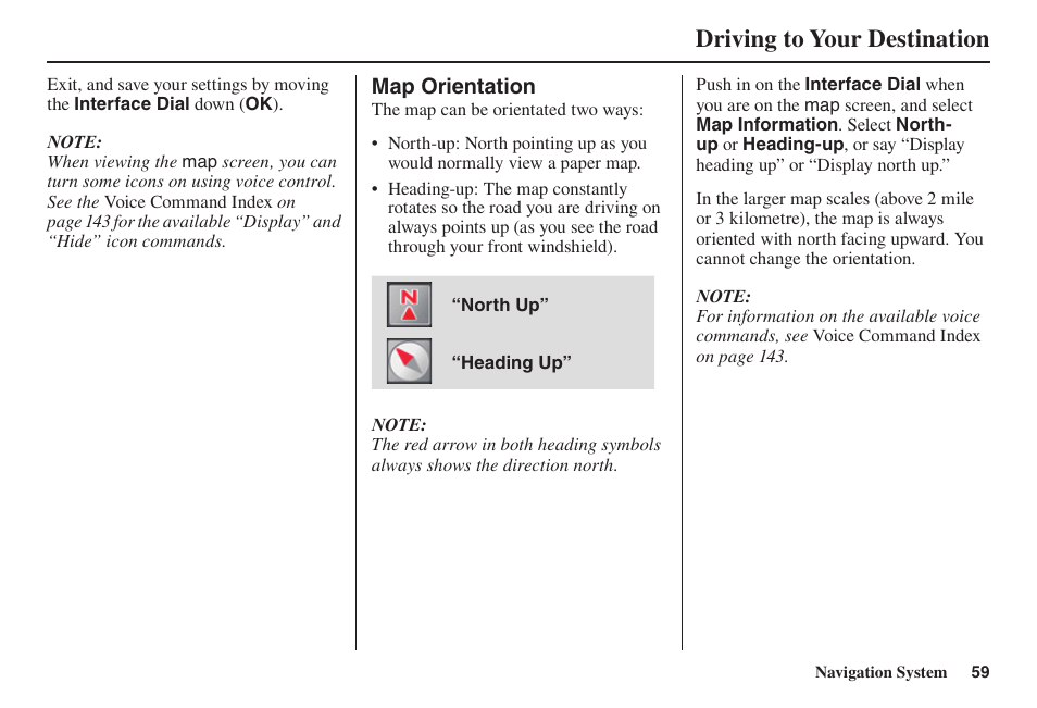 Driving to your destination | Acura 2014 TL - Navigation Manual User Manual | Page 60 / 160