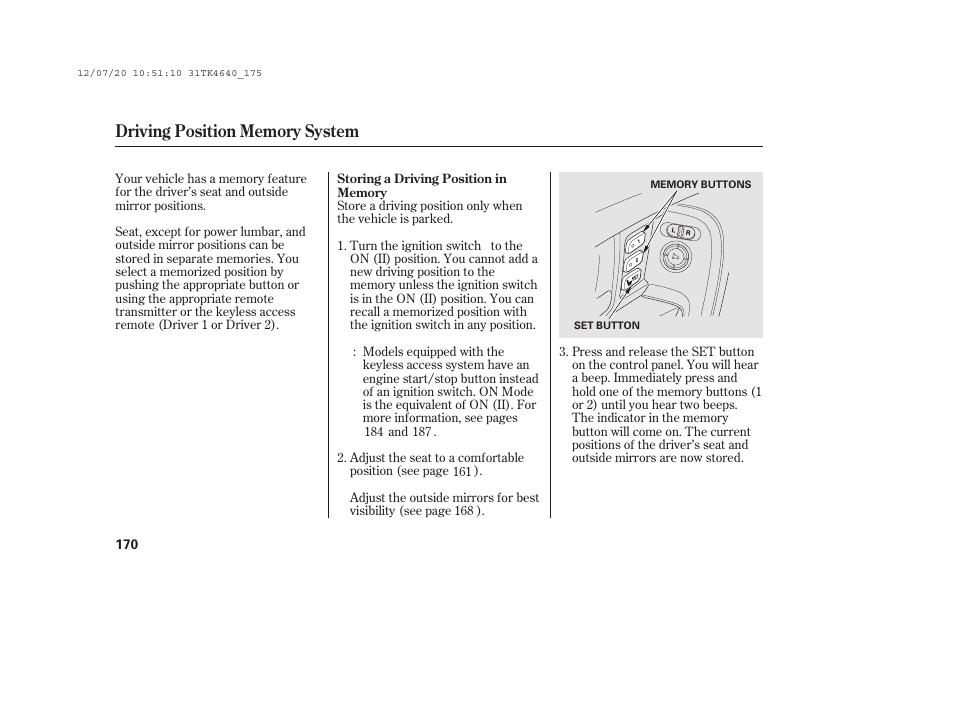 Acura 2014 TL - Owner's Manual User Manual | Page 176 / 653