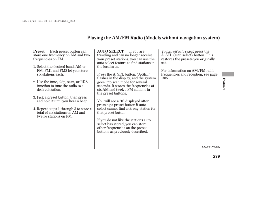 Acura 2014 TL - Owner's Manual User Manual | Page 245 / 653