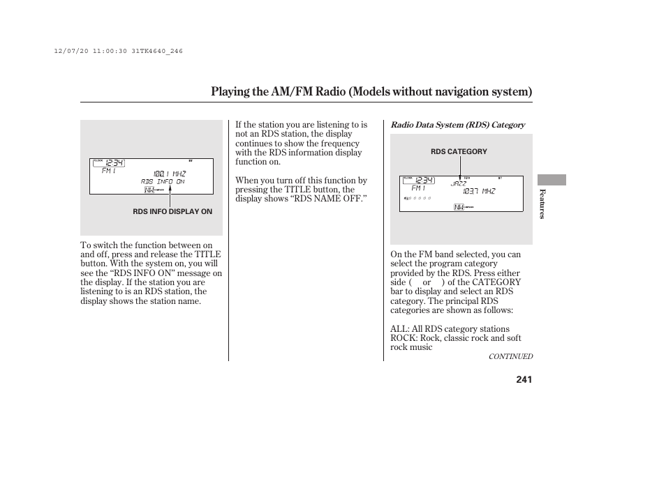 Acura 2014 TL - Owner's Manual User Manual | Page 247 / 653