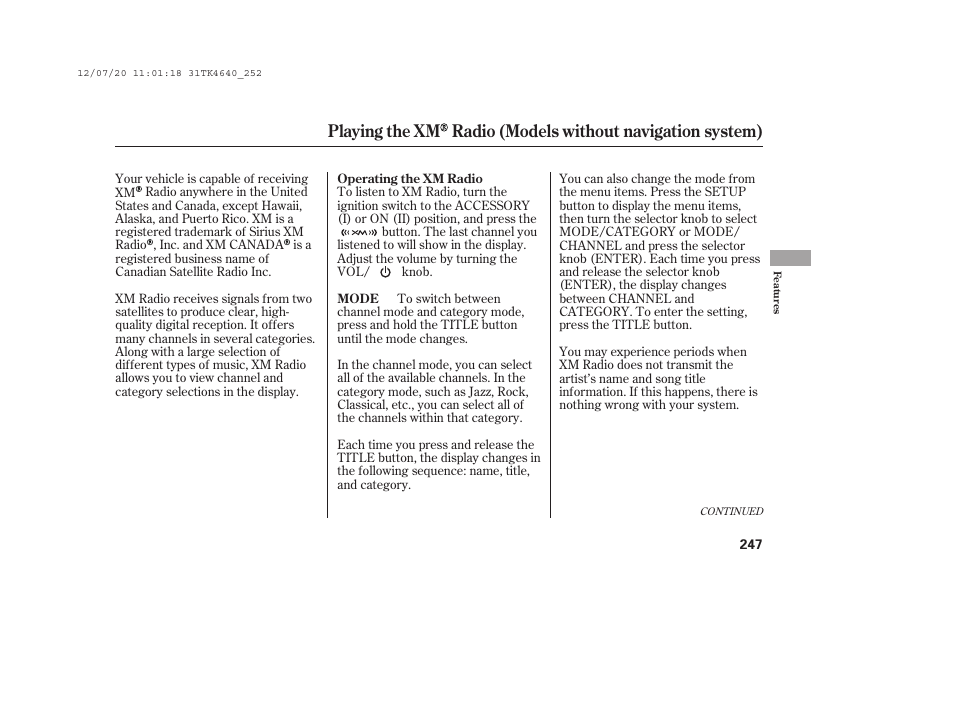 Acura 2014 TL - Owner's Manual User Manual | Page 253 / 653