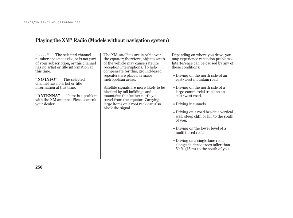 Acura 2014 TL - Owner's Manual User Manual | Page 256 / 653