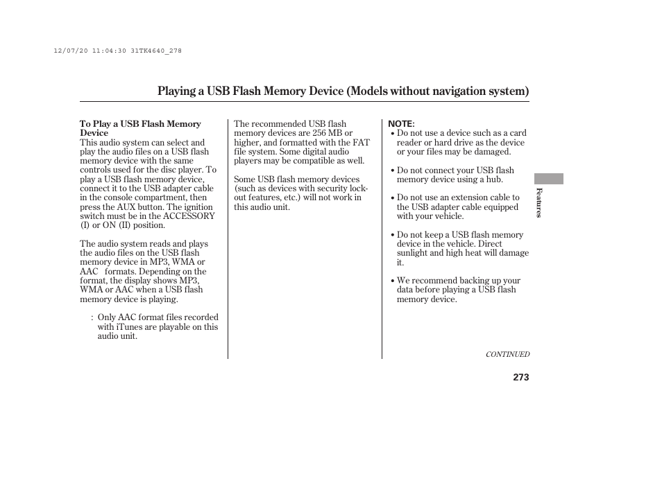 Acura 2014 TL - Owner's Manual User Manual | Page 279 / 653