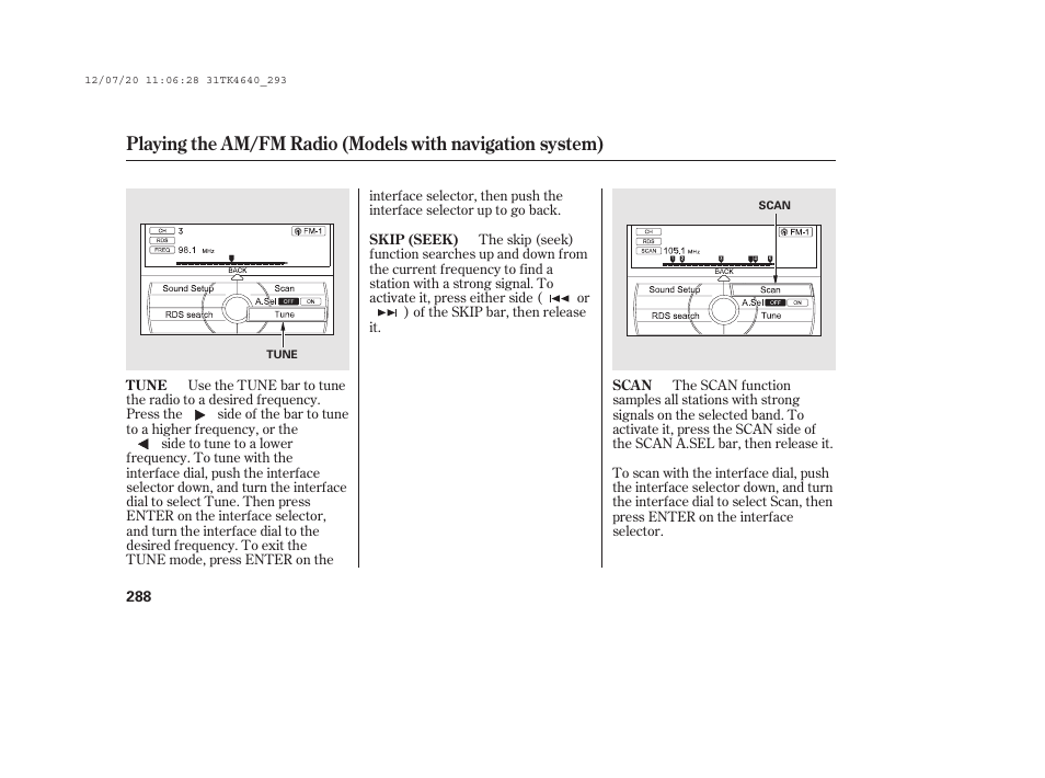 Acura 2014 TL - Owner's Manual User Manual | Page 294 / 653