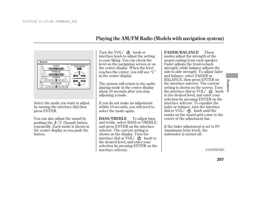 Acura 2014 TL - Owner's Manual User Manual | Page 303 / 653